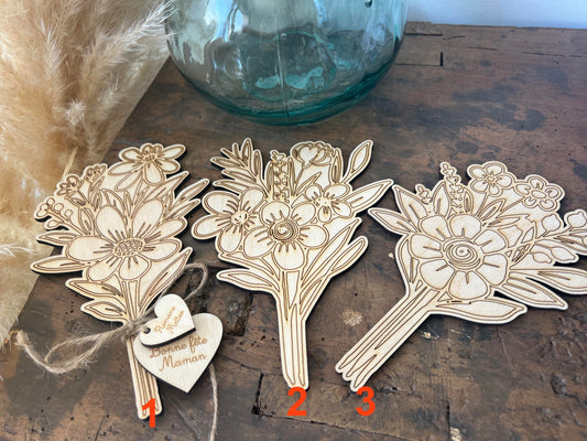 Bouquet en bois