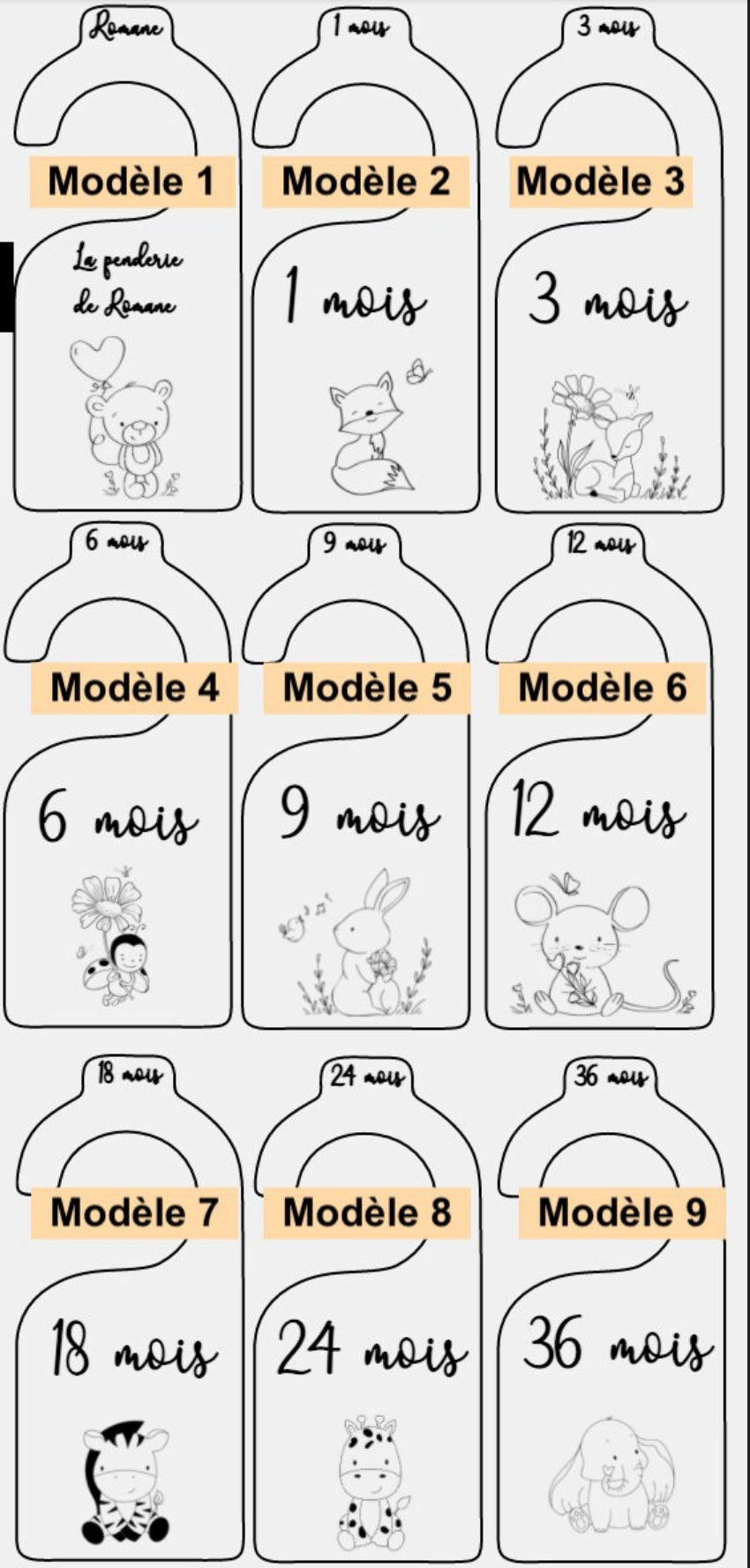 Séparateurs de penderie