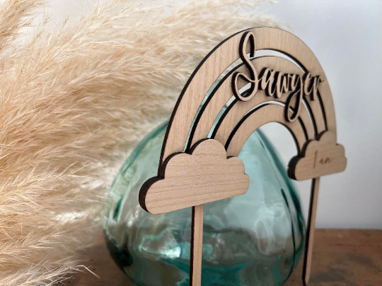Cake topper arc en ciel