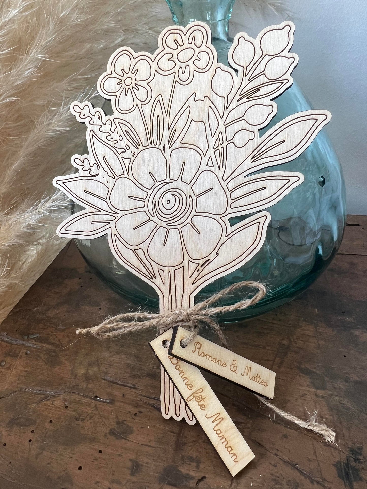 Bouquet en bois