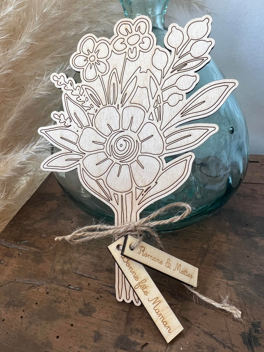 Bouquet en bois