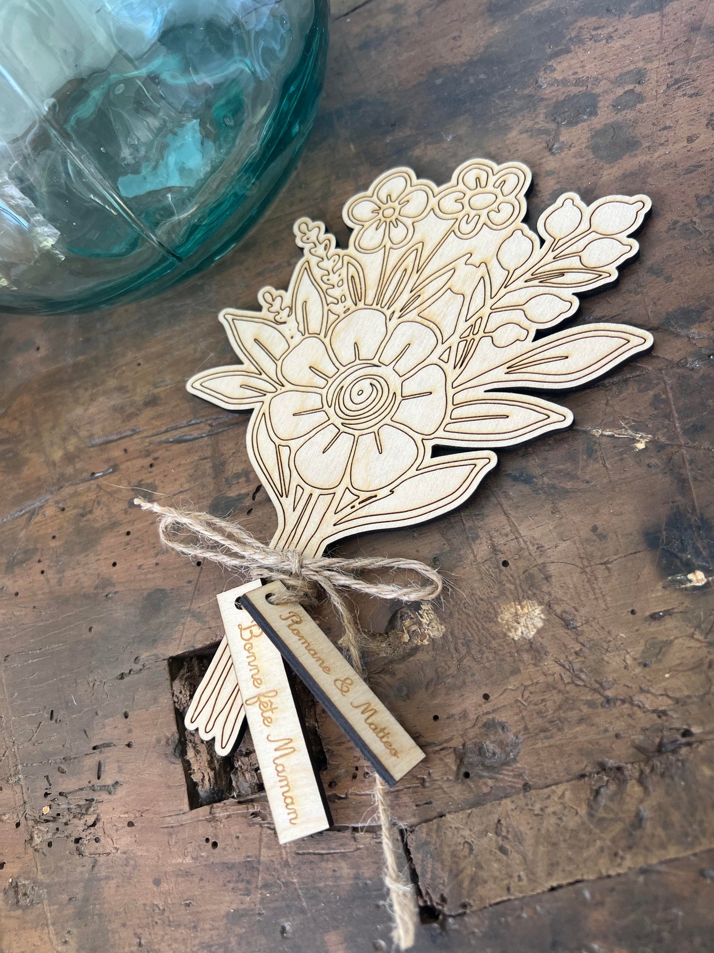 Bouquet en bois