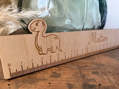 Règle en bois enfant