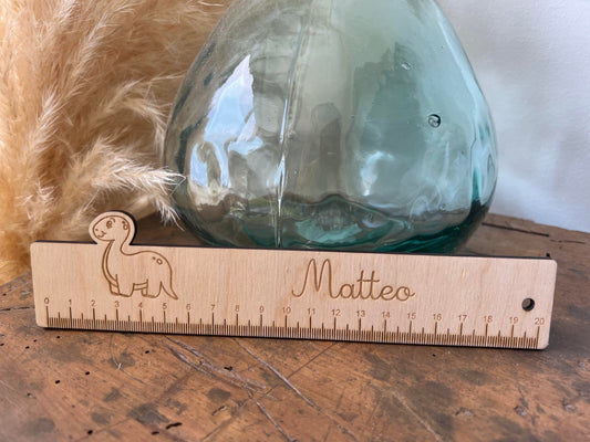 Règle en bois enfant