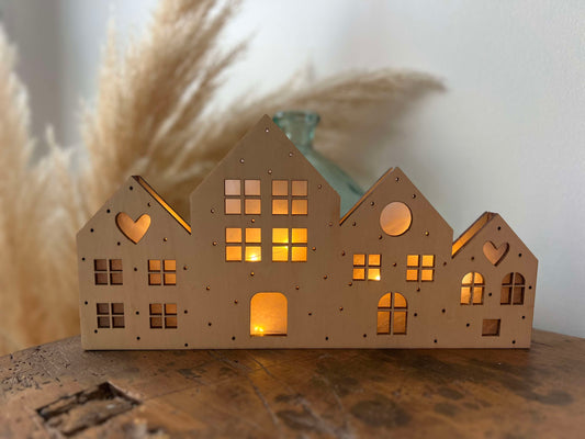 Village de Noël lumineux