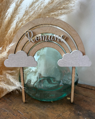 Cake topper arc en ciel