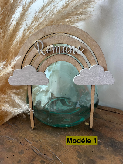 Cake topper arc en ciel